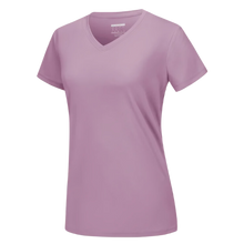 Cargar imagen en el visor de la galería, Camiseta de refrigeración instantánea para mujer con cuello de pico
-Gris Morado - Ozerty