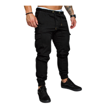 Cargar imagen en el visor de la galería, Pantalones cargo Slim Fit para hombre
-Negro/MNegro/LNegro/XLNegro/XXLNegro/3XLNegro/4XLNegro/5XL - Ozerty