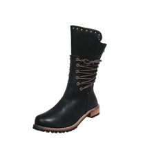 Cargar imagen en el visor de la galería, Botines vintage de cuero PU
 -Negro/EU35/US4.5/UK2Negro/EU36/US5/UK3Negro/EU37/US6/UK4Negro/EU38/US6.5/UK5Negro/EU39/US7.5/UK6Negro/EU40/US8/UK7Negro/EU41/US8.5/UK8Negro/EU42/US9.5/UK9Negro/EU43/US10/UK10 - Ozerty