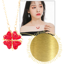 Cargar imagen en el visor de la galería, Collar Corazón Trébol 4 Hojas Ajustable - Ozerty
