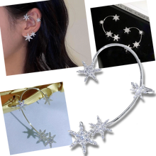 Cargar imagen en el visor de la galería, Par de pendientes de moda con clip de circonitas - Ozerty
