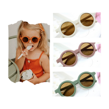 Cargar imagen en el visor de la galería, Gafas de sol redondas vintage para niños de 1 a 5 años - Ozerty
